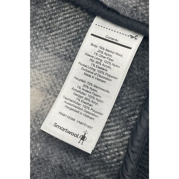 SmartWool Women's Bomber Jacket Size XS Merino Wool Ibera Plaid - Picture 14 of 16